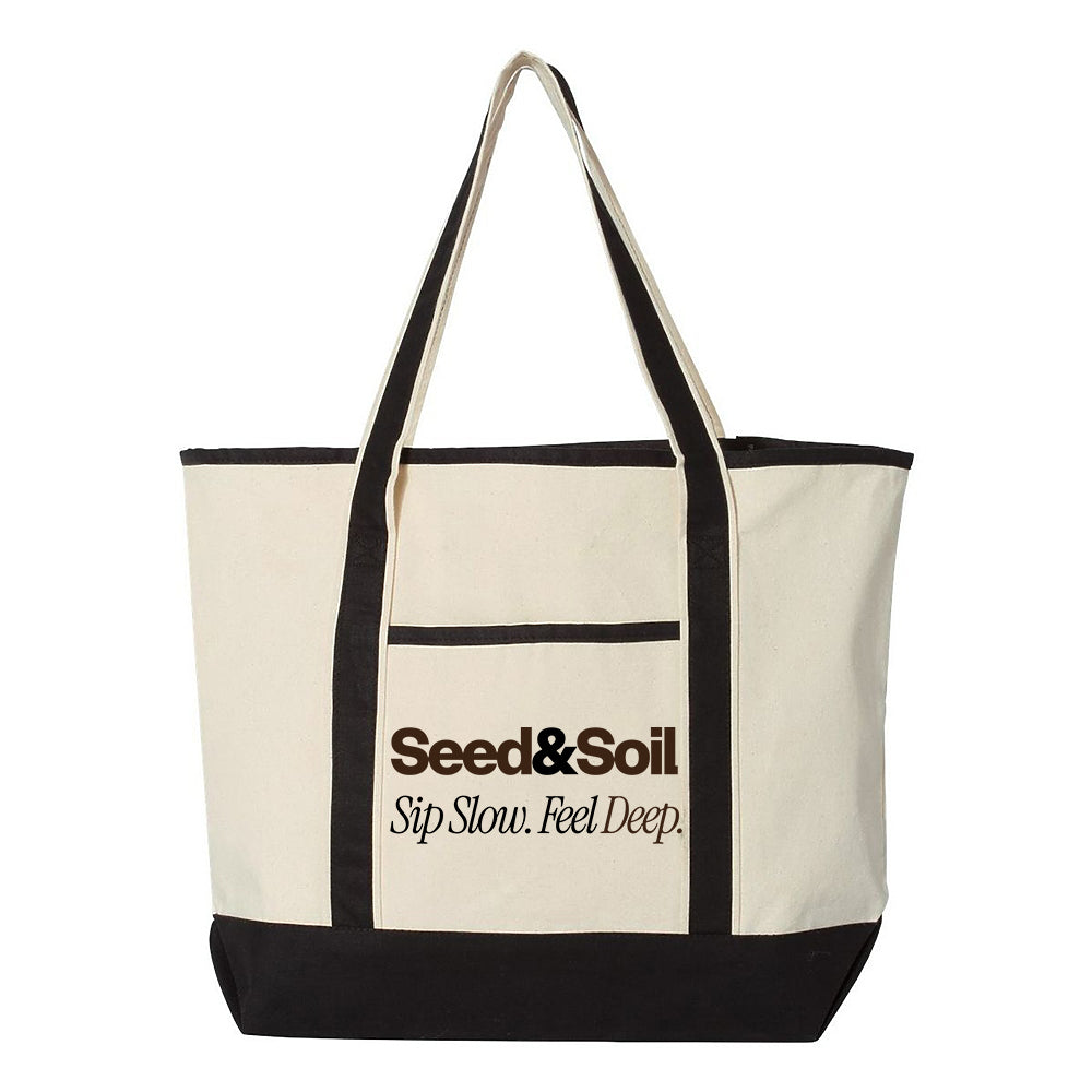 S&S Deluxe 5-Pocket Large Tote - Black